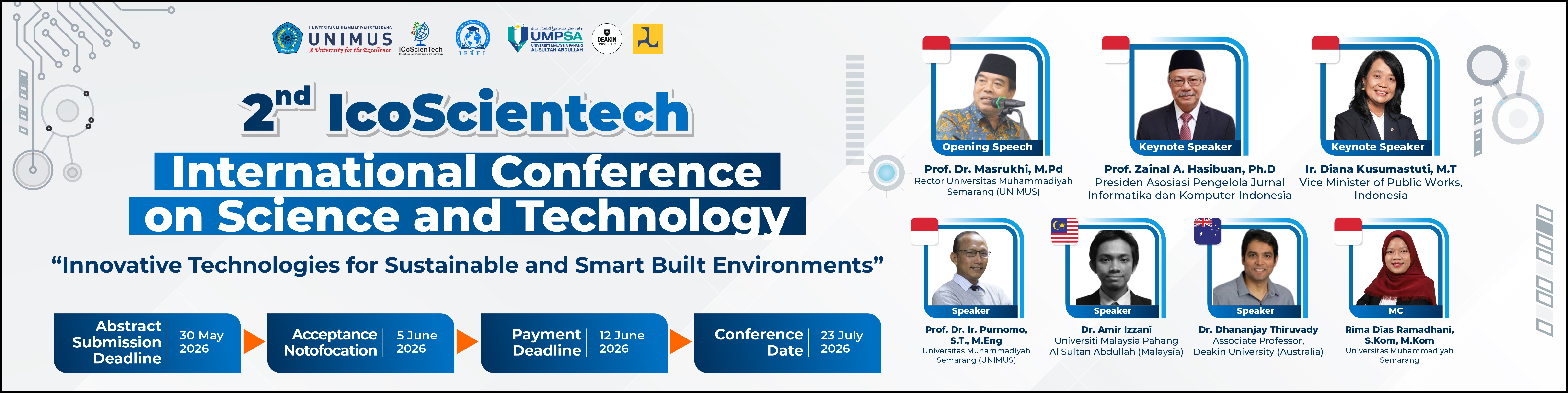 2nd IcoScientech 2026 International Conference on Science and Technology